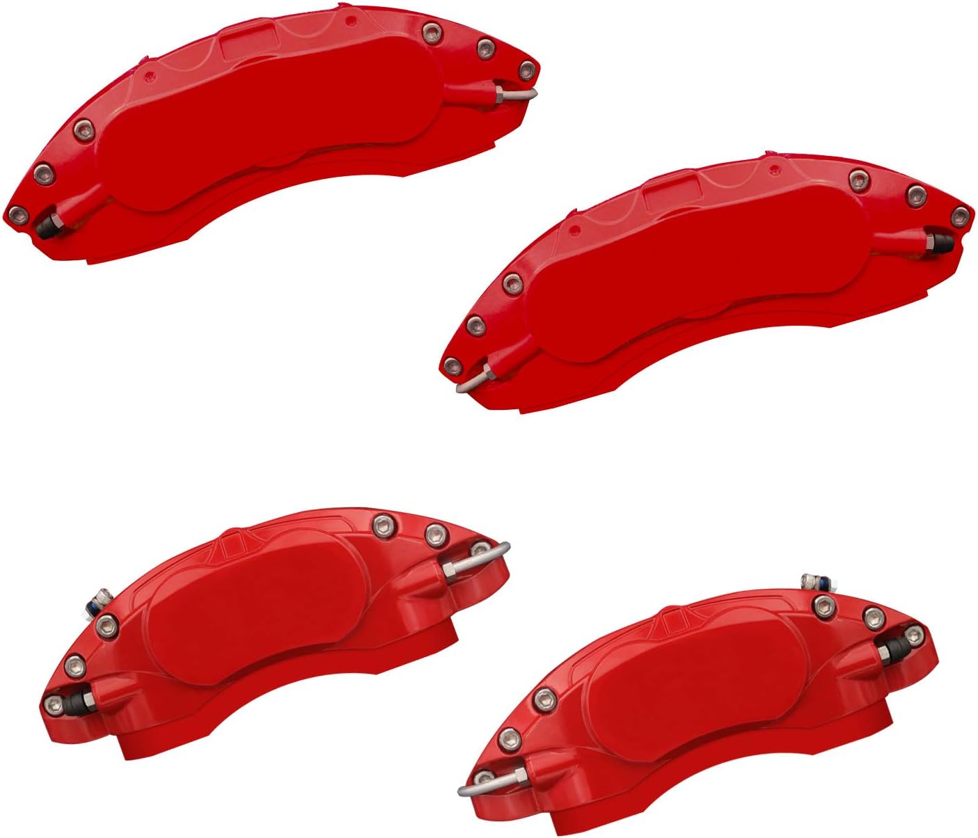 Automobile aluminum alloy caliper cover special car special buckle screw fixed caliper cover (4PCS)